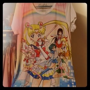 LIKE NEW WORN ONCE SAILOR MOON TEE